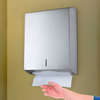 Alpine Industries Stainless Steel Brushed C-Fold/Multi-Fold Paper Towel Dispenser 480